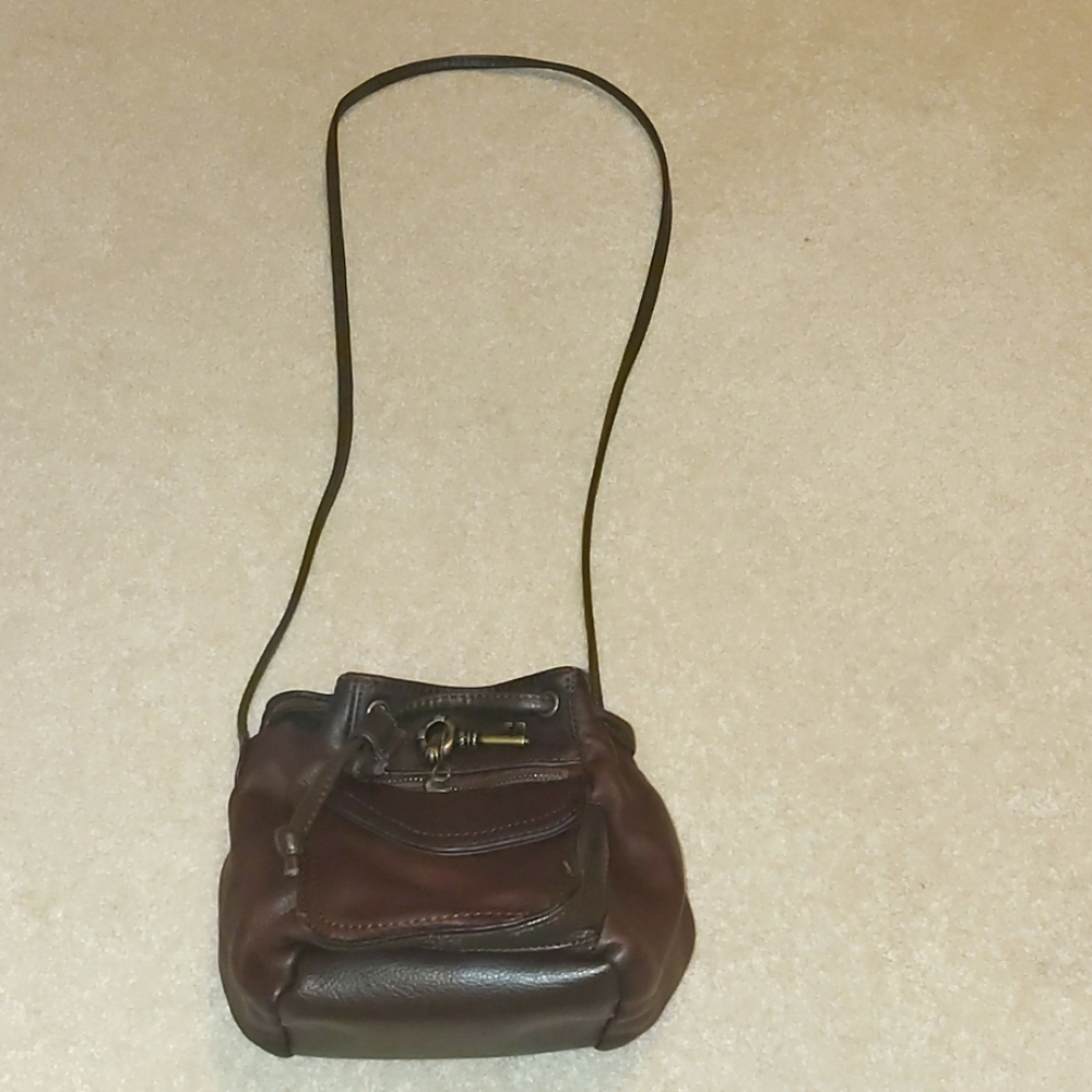 Brown mini shoulder purse - Picture 1 of 8